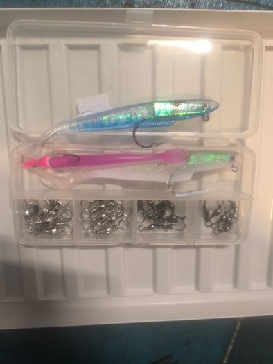weighted paddle tail lures