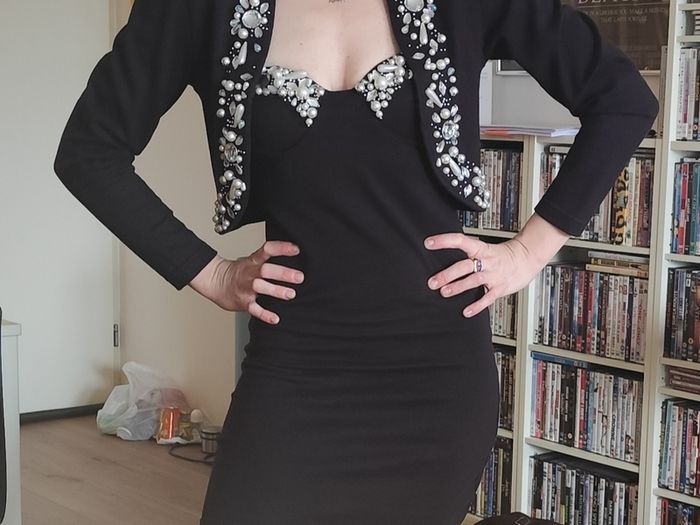 Sensational Vintage 2 piece Dress and Jacket 80s 90s