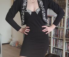 Sensational Vintage 2 piece Dress and Jacket 80s 90s