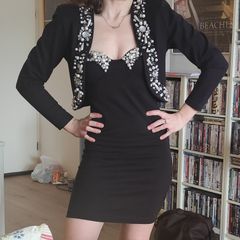 Sensational Vintage 2 piece Dress and Jacket 80s 90s