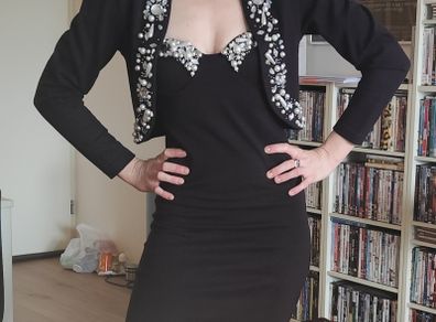 Sensational Vintage 2 piece Dress and Jacket 80s 90s