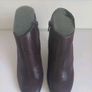 Cefalu Xelipe Burgundy Leather Ankle Boots EU32 UK13 Snakeskin Effect BNIB Image 3