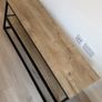 TV Unit . TV stand . TV Bench Black & Oak Effect, 120cm Image 2