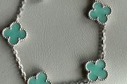 Natural Stone Clover Bracelet