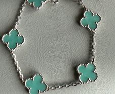 Natural Stone Clover Bracelet