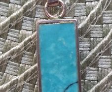 Vintage Sterling Silver & Genuine Turquoise Pendant (Around 22 years old)