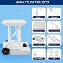 Portable Sink, Camping Sink 30L Water Capacity Outdoor Sink, Portable Hand Wash Station, Towel Holder & Soap Dispenser, For Outdoor Events, Gatherings, Worksite,  Camping Image 8