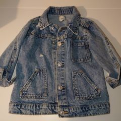 River Island oversized denim jacket ( unisex) size 3-4