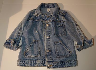 River Island oversized denim jacket ( unisex) size 3-4