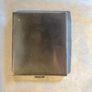 cigarette or card caseThis is a mid-century modern silver-plated cigarette case featuring an abstract, geometric grid and line pattern. Image 2