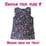 BRAND NEW Ladies Savida Satin Top: Size 8 Image 2