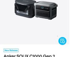Anker Solix C1000 Gen 2 Portable Power Station + Case