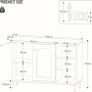 Kitchen Sideboard Cabinet with 2 Doors,Open Compartment, Chest of Drawers, Adjustable Shelf Image 2