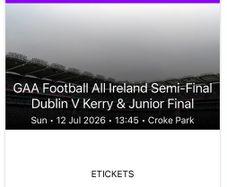 Dublin Vs Kerry 2x tickets