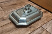 Silver Plated Covered Harrison Bros &amp; Howson Alpha Vintage Entree Serving Dish and Cover Silverplate Sheffield England Antique Collectable Retro