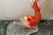 Vintage murano glass koi fish