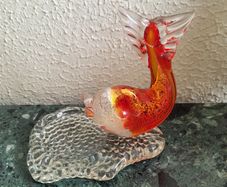 Vintage murano glass koi fish