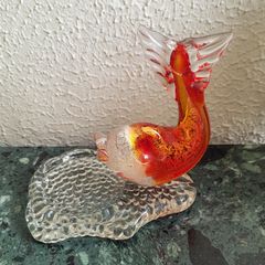 Vintage murano glass koi fish