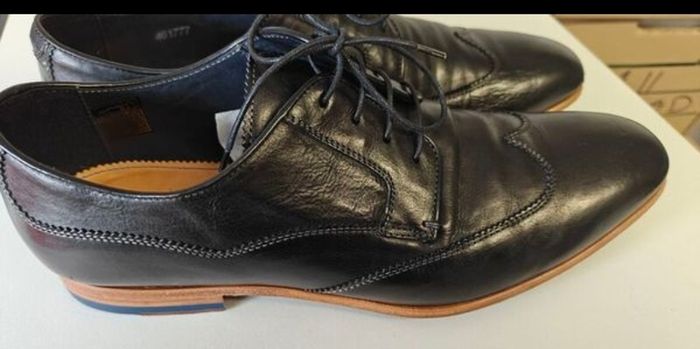 Paul Smith Black Leather Oxford Shoes