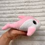 Pink white Dolphin Jumbo approx. 19 cm. (with tail) The batteries are running out Used Please see photos Image 9