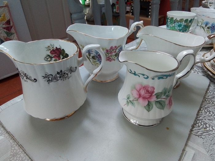 Four Good China Milk Jugs