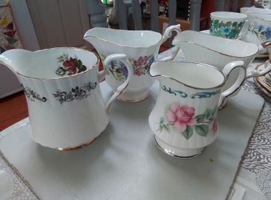 Four Good China Milk Jugs