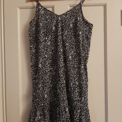 Black White Sun dress - Size 12 (Pep & Co)
