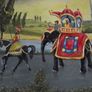 Indian Royal procession Painting - Signed B. McMullan Image 6