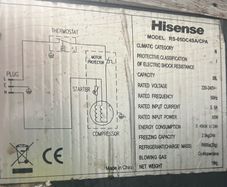Hisense Under Counter Freezer