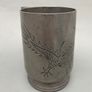 19th Century Chinese Pewter Engraved Dragon Mug - Marked Image 5
