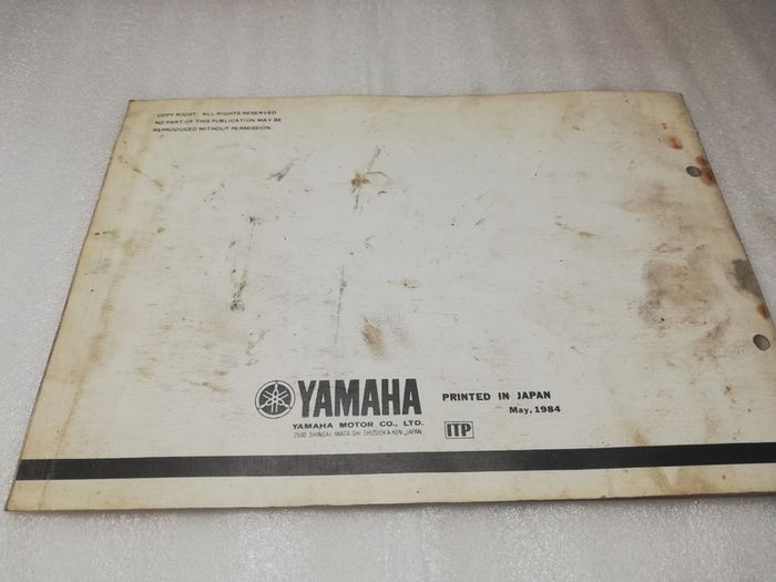 Yamaha DT80 MX parts catalogue
