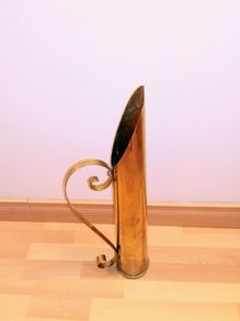 Huge Trench Art Made From Large Calibre Artillery Shell In Brass 62cm/24inch High