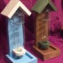 Butterfly House & BIRD Seed Feeder Glass Bottle Image 5