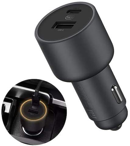Xiaomi Mi 100W PD/PPS/QC4.0 Dual USB Mobile/Tab/Laptop Super Fast Car Charger + 1M USB-C PD 100W Charging Cable (Brand New/Warranty)