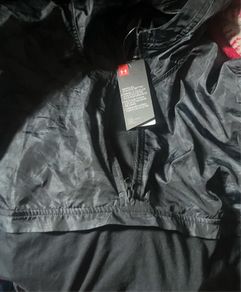 Under Armour running hoodie top raintop anorak camo size large