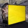 BRAND NEW Welding Curtain Screen 1 or 3 Panel Flame Retardant Fire Proof Blanket Mobile Anti UV Vinyl Translucent Shield 6x6FT 6x8FT Image 4