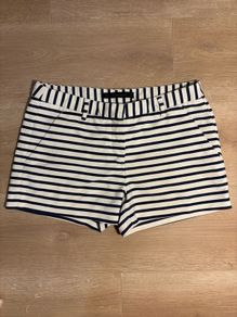 Zara Navy Blue & White Striped Sailor Shorts