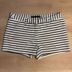 Zara Navy Blue & White Striped Sailor Shorts