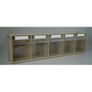 Madia 3 5-Boxes Storage Container Tilt Bins With Locking Bar Image 4