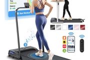 Portable Walking Pad, 3-in-1 Compact Foldable Under Desk Treadmills for Home, LED Display, Remote Control, Electric Running Machine, 120KG Loads, Max. 9 or 12km/h, for Walking Jogging