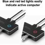 RSHTECH USB 3.0 Switch, 2 In 5 Output USB 3.0 Sharing Switcher Image 2