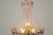 Empire Style Large Vintage French Cascading Chandelier