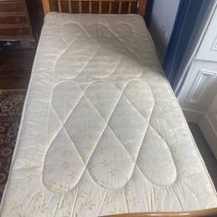 Single Bed, Pine with sprung mattress