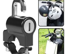 Electric Bike Helmet Lock Anti-theft Fixing Multifunctional Lock Head Bicycle Motor Bike Cycle Head Fixing Helmet Anti-theft Lock