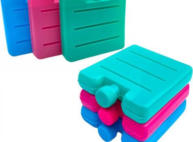 Pack of 3/6 Small Mini Freezer Blocks Ice Packs For Cool Bags Lunch Box Camping Picnic Travel Caravan