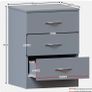 Bedside locker - 3 Drawer Image 4