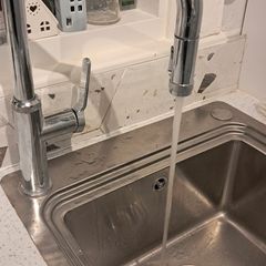 Chrome kitchen spray tap with hose