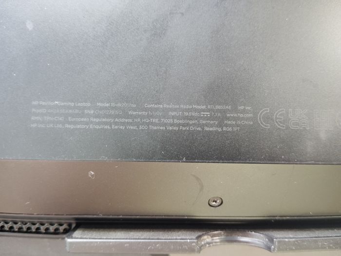 Selling HP pavilion Gaming Laptop Model 15-dk2017na