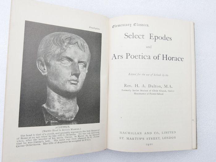 Horace Epodes and Ars Poetica.