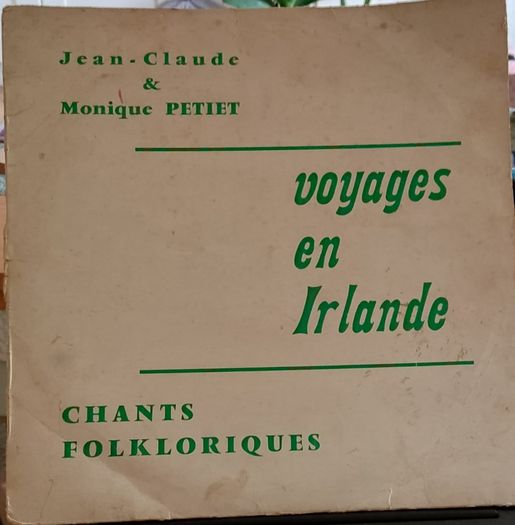 Voyages en Irlande LP Jean Claude & Monique Petiet
